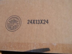 Corrugated Boxes ~ 24 x 13 x 24″ (Bundle of 10) LOCAL PICK UP ONLY _
