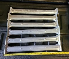LOT OF 6 Wardrobe moving storage box 18” Metal hanging bars BARS ONLY NO BOX