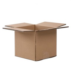 100 Corrugated Paper Boxes 4x4x4″（10*10*10cm）Yellow Sturdy and lightweight