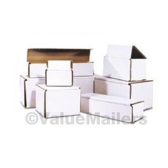 150 – 6 x 4 x 4 White Corrugated Shipping Mailer Packing Box Boxes