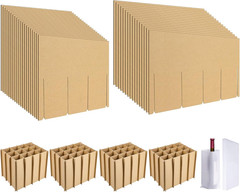 4 Sets Glass Packing Kits- Glass Dividers for Moving Boxes- Glassware Dish Packi