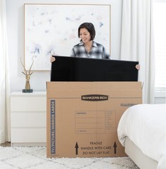 Medium up to 40″ TV/Picture/Mirror Moving Box 4 Pack 37 x 4 x 27 in 7711201)