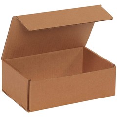 50 9″ x 6″ x 3″ Kraft Corrugated Mailers Die Cut Tuck Flap Boxes