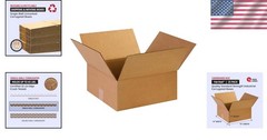 14x14x6 Kraft Corrugated Boxes Pack of 25
