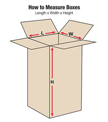 4440 Tall Corrugated Cardboard Box 4″ L X 4″ W X 40″ H, Kraft, for Shipping, Pac