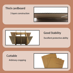 12 Sets Glass Dividers Kits for Moving Boxes Fits in 18 x 14 x 12 Inch Box，Glass