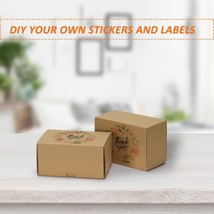 Set of 40 Recyclable 6x4x3 Shipping Boxes – Sturdy Cardboard for Small Business