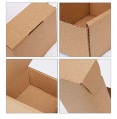 5x4x2 inches Kraft Corrugated Cardboard Shipping Boxes for Ecomm | Set of 60