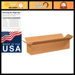 24x6x4 Long Corrugated Shipping Boxes – Pack of 25 | Durable Packaging & Moving