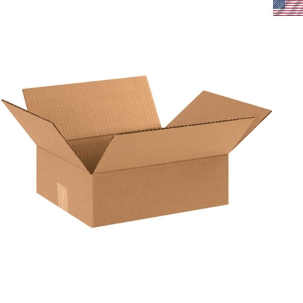 25-Pack 12x10x4 Heavy-Duty Corrugated Shipping Boxes – Eco-Friendly Solution