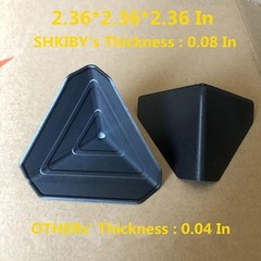 Lightweight Black Shipping Box Corner Protectors – 80 Pack for Ultimate Safety