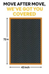 Thick Moving Blankets Heavy Duty 1 Pack 80”x72 Protecting Movers Blanket wit…