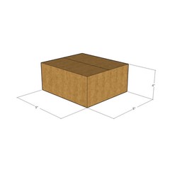 25 9x8x4 Kraft Brown Corrugated Shipping Boxes 32 ECT Single-Wall New