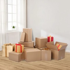 50pcs 14″x10″x4″ Cardboard Paper Boxes Mailing Packing Shipping Box Corrugated