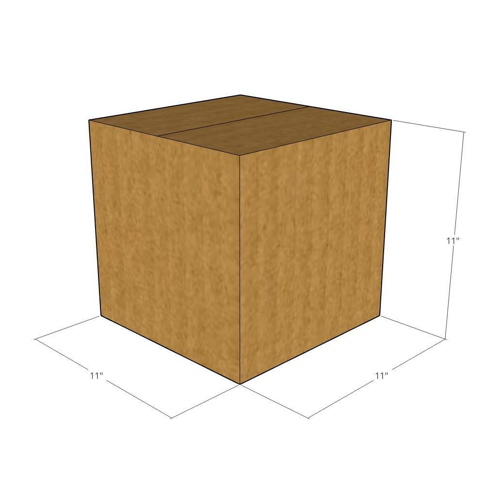 11x11x11 Corrugated Shipping Boxes 32 ECT Single-Wall, 10/Pack