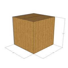 11x11x11 Corrugated Shipping Boxes 32 ECT Single-Wall, 10/Pack
