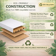 Corrugated Shipping Boxes 6x4x3Inches, 60Pack Kraft Cardboard Literature Mail…