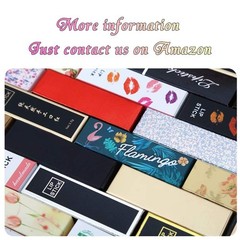 50 Pcs Gold and Black Lip Gloss Packaging Boxes, 4.21×0.9×0.9″ Kraft Paper Ma…