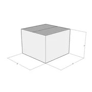 10 8x8x6 White Corrugated Shipping Boxes 32 ECT Single-Wall New