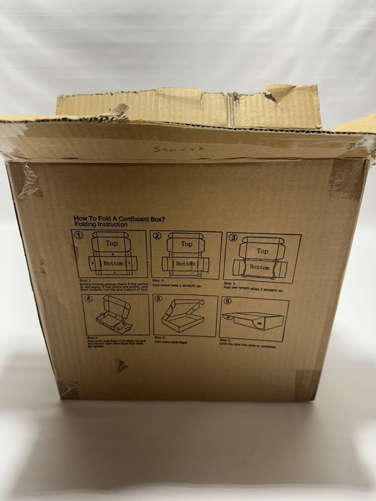 50 Pack Black Corrugated Shipping Boxes 6x4x1