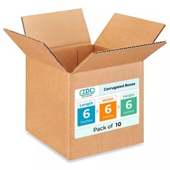 Small Cube Moving & Shipping Boxes 6x6x6 inches (10-Pack) – Extra Strength 20…