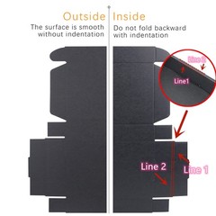 Small Black Shipping Boxes for Small Business Pack of 25-4x4x2 inches Cardboa…