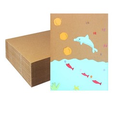50 Pack 9×12 inch Corrugated Cardboard Sheets Filler Insert Dividers Brown