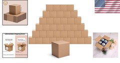 Brand New 40 Pack Small Brown Cardboard Shipping Boxes 5x5x5