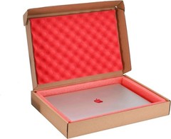 Quality Cardboard Laptop Shipping Box – No Space for Cords, Fits 17.6″ Laptops