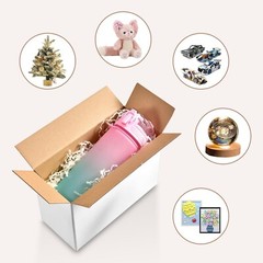 6X4X3 Inches Shipping Boxes Set of 28, White Corrugated Cardboard Box Literature
