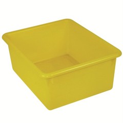 Romanoff Stowaway 5″ Letter Box no Lid, Yellow, Pack of 3