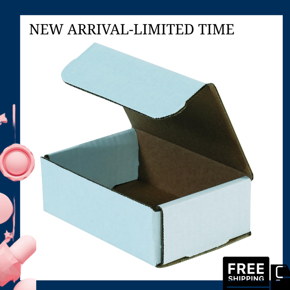 NEW 6x4x1 Shipping Boxes Corrugated Cardboard Packing Boxes 50 Pack