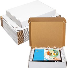 White Corrugated Mailers MANY SIZES 20-60 Pack Shipping Packing Boxes Box Mailer