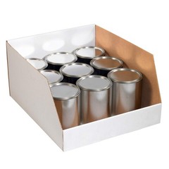 PBINJ181810 Jumbo Open Top Bin Boxes, 18″ x 18″ x 10″, Oyster White (Pack of 25)