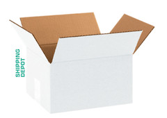 8x6x4″ Cardboard Corrugated Boxes White Great up to 65 lbs by Shipping Depot