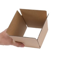 100 Corrugated Paper Boxes 4x4x4″（10*10*10cm）Yellow Sturdy and lightweight
