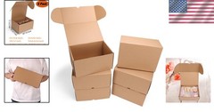 Lightweight 10x7x5 Cardboard Shipping Boxes – 6 Pack for Easy Assembly & Storage
