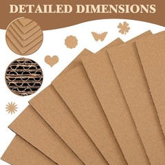 50 Pack Corrugated Cardboard Sheets Flat Hard Cardboard Inserts Back to Schoo…