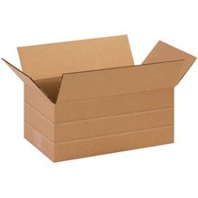 14 1/2 x 8 3/4 x 6″ Multi-Depth Corrugated Carton Boxes-Pack of 25