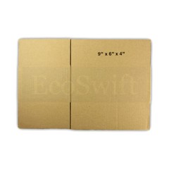 1-100 9x6x4 “EcoSwift” Cardboard Packing Mailing Shipping Corrugated Box Cartons