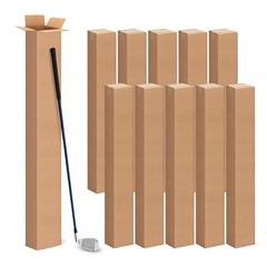 10 Pack 6x6x48 Inch Tall Corrugated Boxes for Shipping, Moving, Storage & Mailin