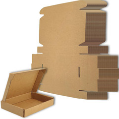 6X4X1 Inches Small Shipping Boxes Set of 50 – Brown Mailer Corrugated Cardboard
