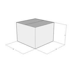 8x8x6 White Corrugated Shipping Boxes 32 ECT Single-Wall, 15/Pack