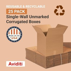 Shipping Boxes Medium 14″L x 14″W x 14″H 25-Pack – Corrugated Cardboard Box f…