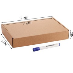 Cedilis 30 Pack 12x8x2 Inches Shipping Boxes, Brown Corrugated Cardboard Mailer