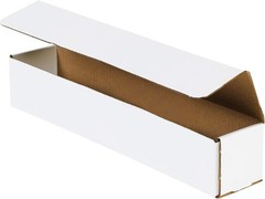BOX USA BM1222 Corrugated Mailers, 12″ x 2″ x 2″, White 12x2x2, Oyster