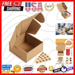 Small Shipping Boxes 4x4x2 Inches – 50 Pack Brown Corrugated Cardboard boxes …