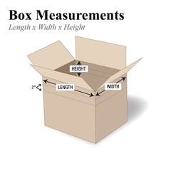 PMD1486 Multi-Depth Corrugated Boxes, 14″L x 8″W x 6″H, Kraft (Pack of 25)