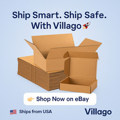25 9x6x2 Cardboard Shipping Boxes Cartons Packing Moving Mailing Box Storage