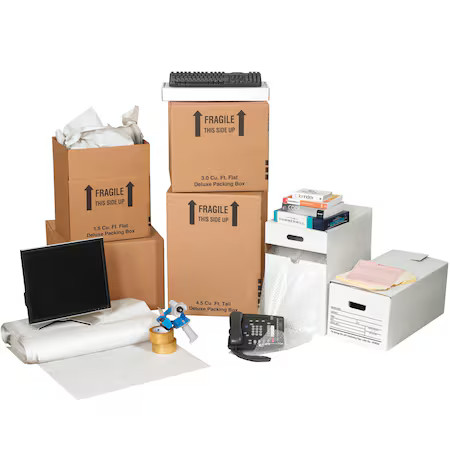 Zoro Select Mkit1 Moving Box Kit, Brown/White, Assorted, Assorted, Mkit1